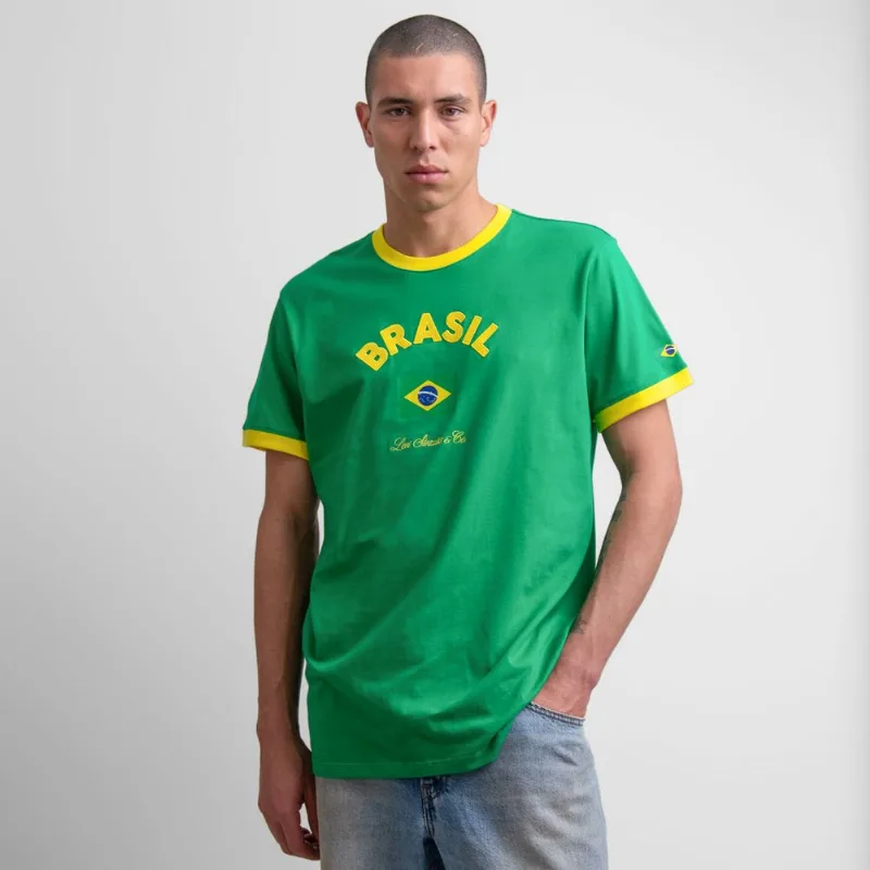Camiseta Brasil Levi's® Graphic Verde Manga Curta - XS USA | PP BR