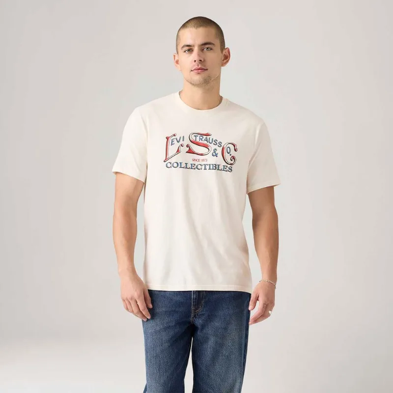 Camiseta Levi's® Relaxed Off White Manga Curta - XXL USA | EGG BR