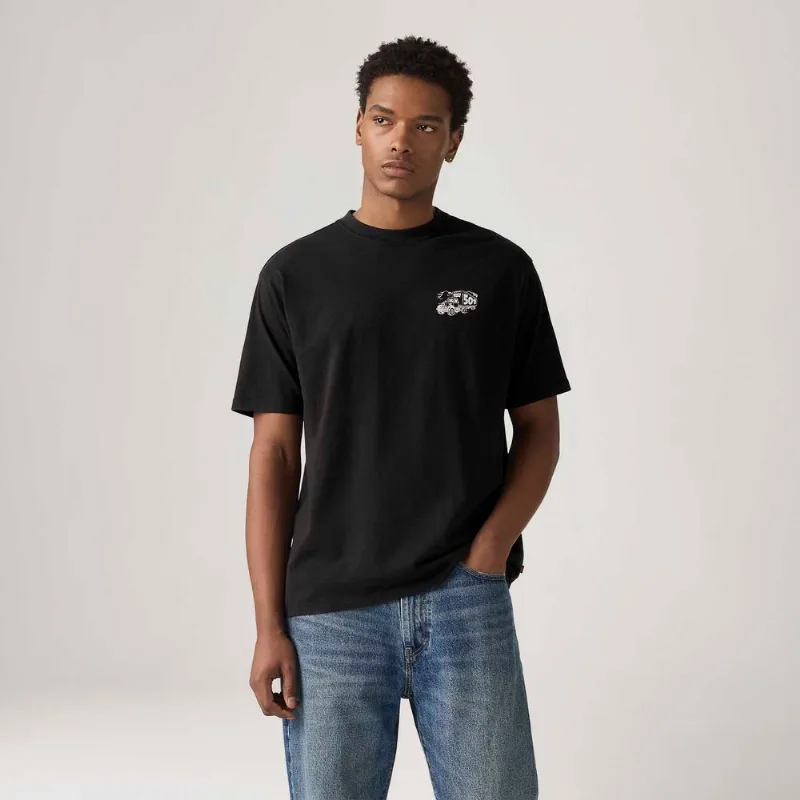 Camiseta Levi's® Vintage Graphic Preta Manga Curta - XS USA | PP BR
