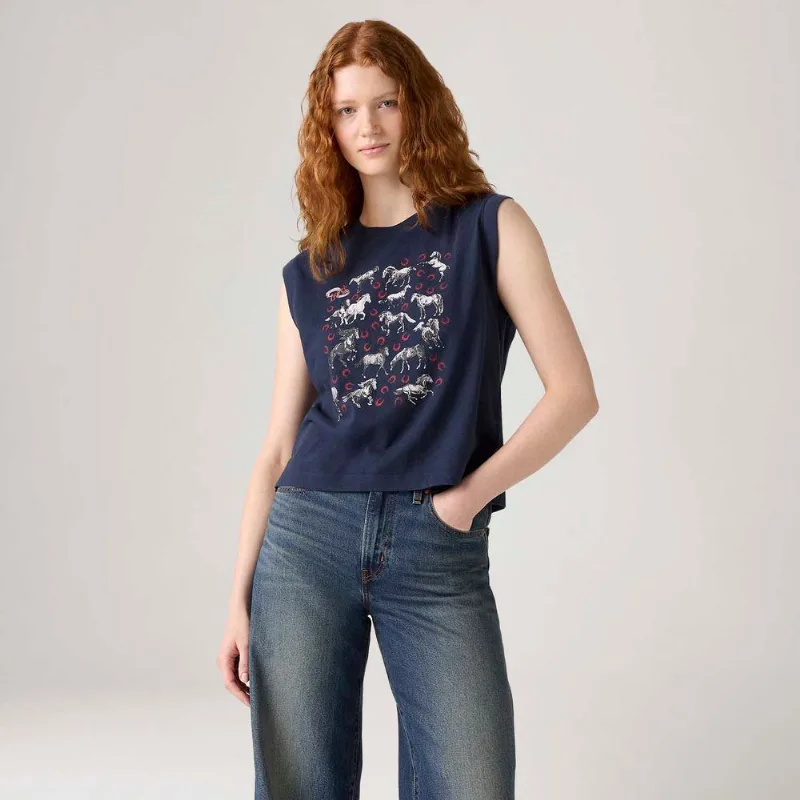 Camiseta Levi's® Boxy Tank Azul - L USA | G BR
