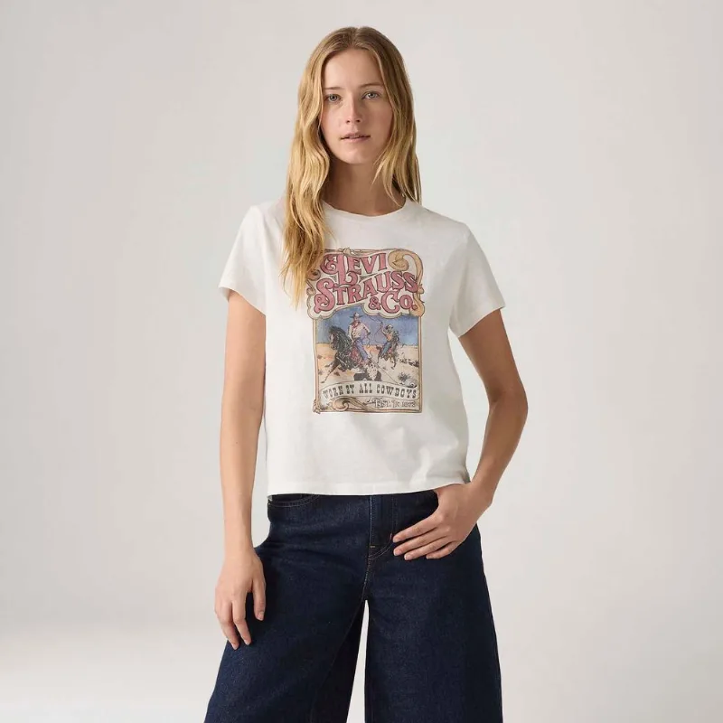 Camiseta Levi's® Graphic Boxy Branca - M USA | M BR