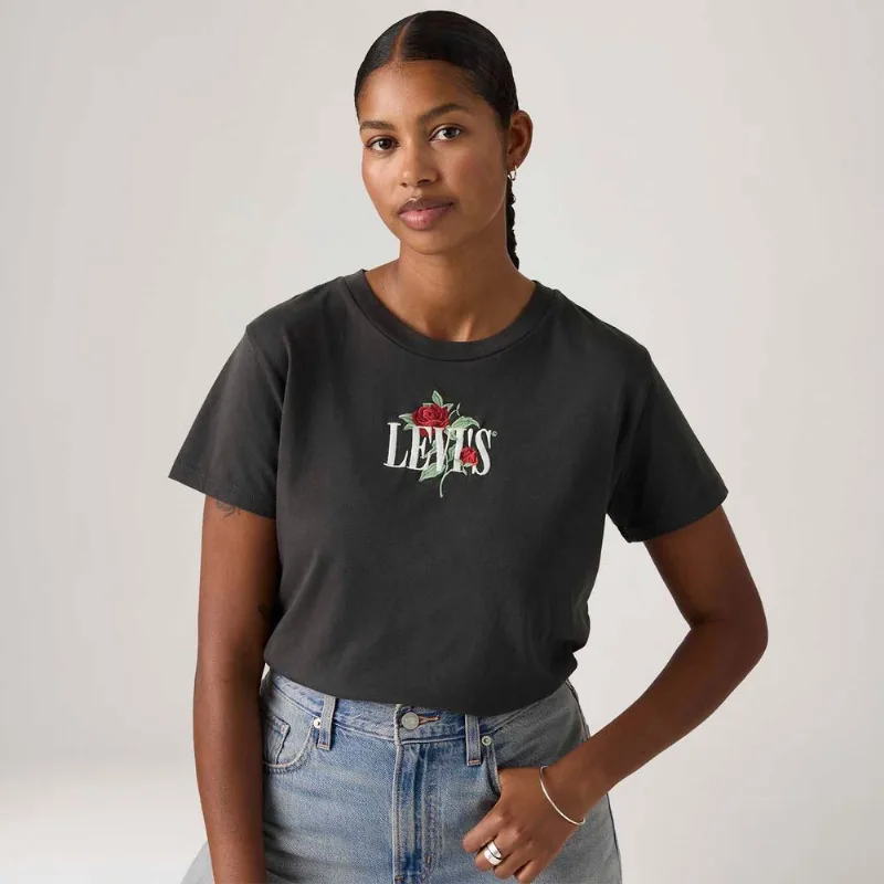 Camiseta Levi's® Graphic Boxy Preta Manga Curta - XS USA | PP BR