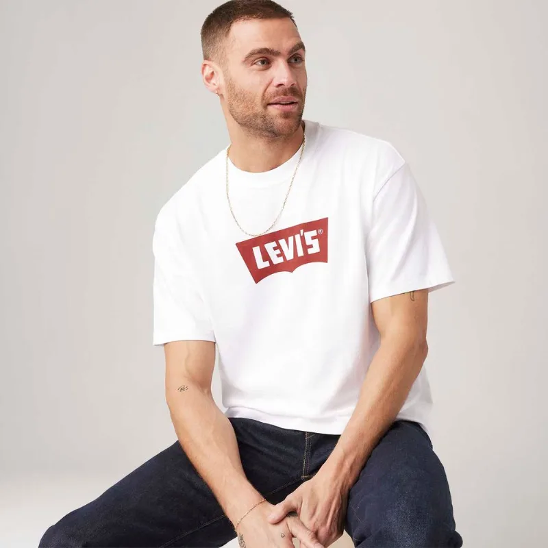 Camiseta Levi's® Graphic Essential Sporty Branca Manga Curta - M USA | M BR