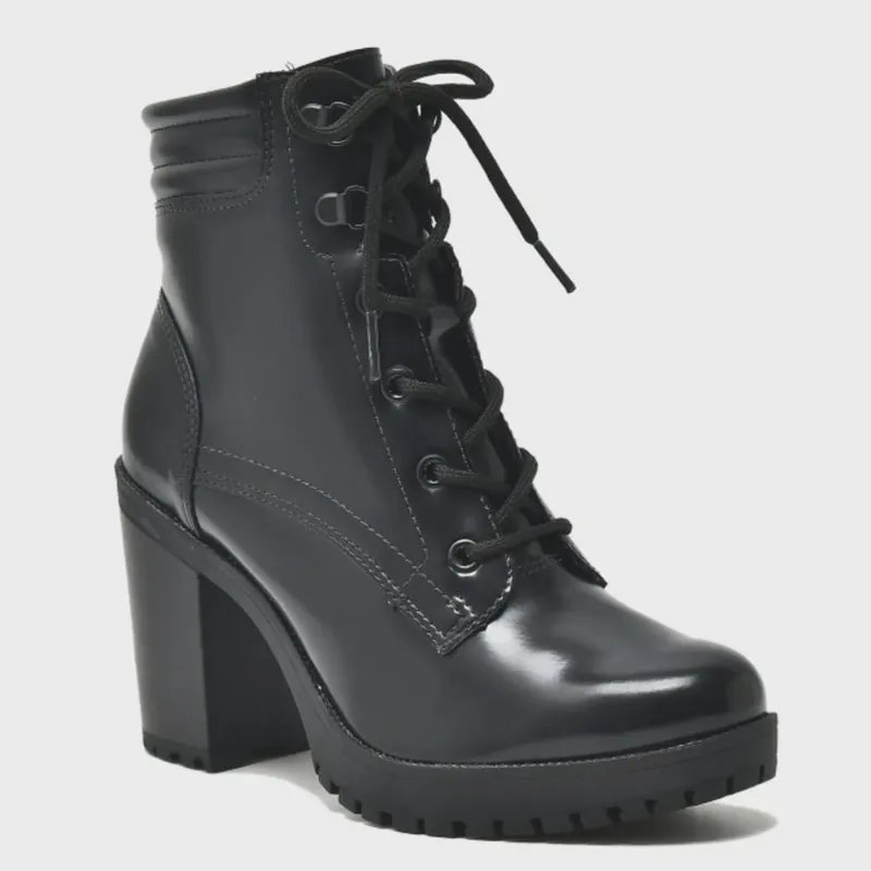 Bota Coturno Feminino Preto Via Marte 014-004-01