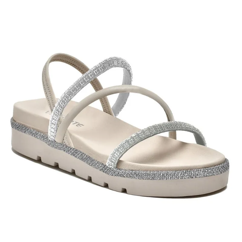 Sandalia Via Marte Rasteira Ref 108-006-01 Bege 034