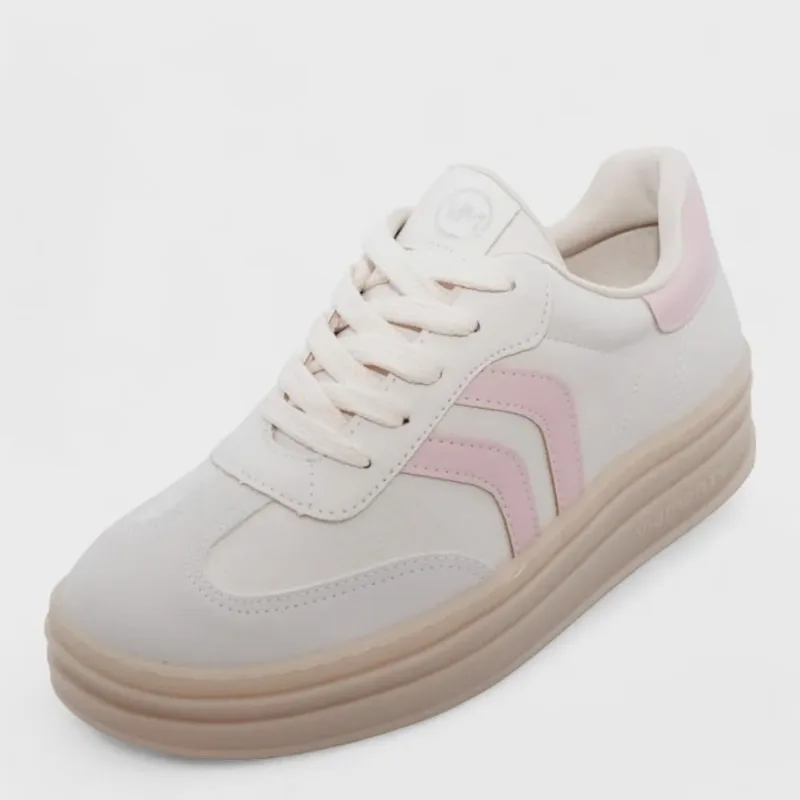 Tênis Feminino Via Marte Flatform ref: 156-001-05 nobuck-napa
