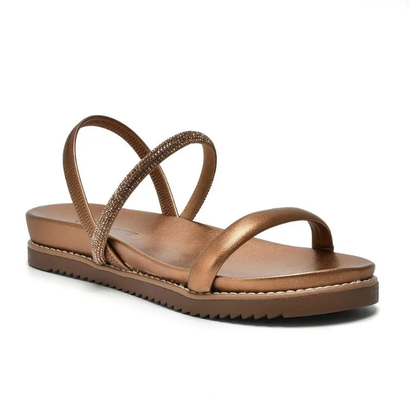 Sandalia Via Marte Papete Ref 117-006-01 Cobre 035
