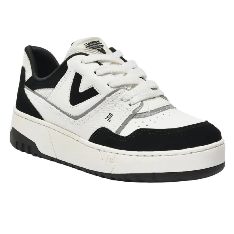 Tenis Via Marte Casual Ref 042-022-21 Branco/prata/preto 034