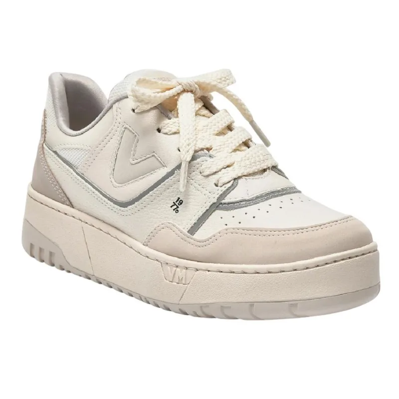 Tenis Via Marte Casual Ref 042-022-18 Bege/branco Off/branco/prata 036