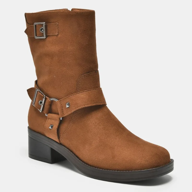 Bota Biker Marrom claro 035-015-01 36