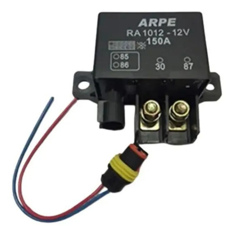 Rele 12v 150a Auxiliar Partida Com Chicote Contato Na