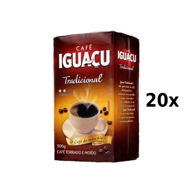 Café IGUAÇU Torrado e Moído Tradicional a Vácuo 500g