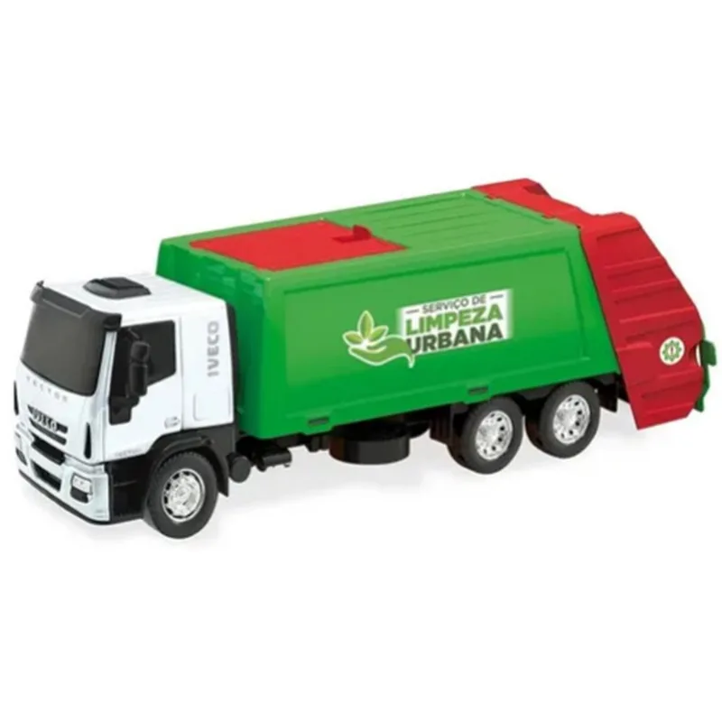 Veiculo Miniatura Brinquedo Caminhão Limpeza Urbana Coletor