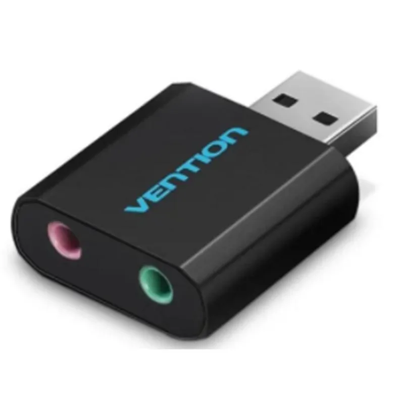 Placa Adaptador De Som Usb X P2 Fone E Microfone Sound Card