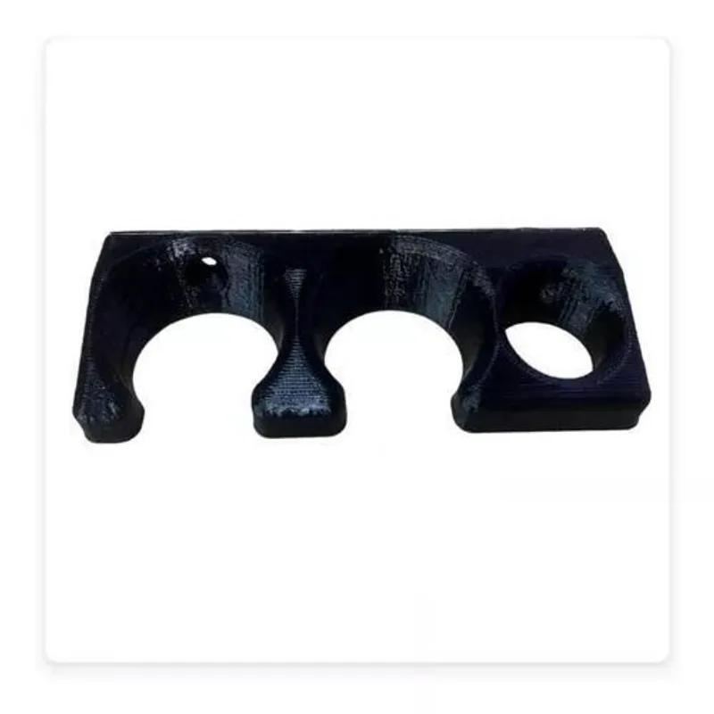 Suporte De Parede Mixer Eos Emx02 Preto Em 3D Três Cavidades