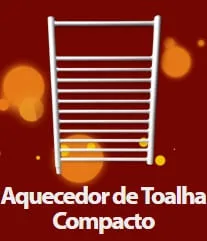 Secador de toalhas compacto  220V branco Callore - Ordene - Organização Da Casa