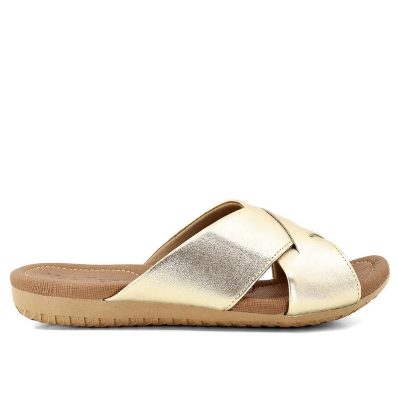 Chinelo Usaflex Tira Cruzada Ref R1853 Prata 39