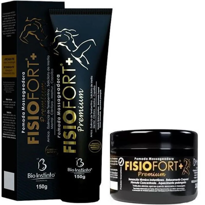 Kit Pomada Fisiofort + Premium 150G + Fisiofort Premium 200G