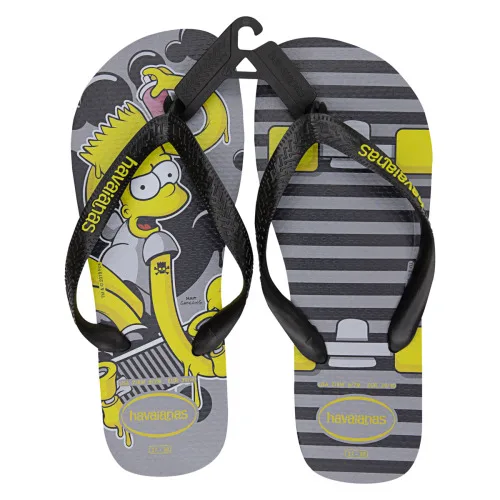 Sand.havaianas Simpsons Cinza Aco N 37/38 - HAVAIANAS - Bazar