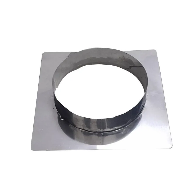 Adaptador De Inox 430 Duto 11 Polegadas 35x35 Chaminé Forno