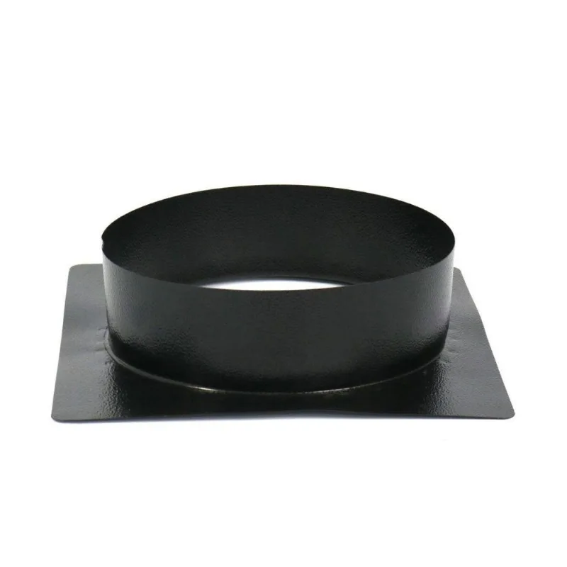Adaptador Para Duto 12 Polegadas 35x35 Preto - Chaminé Forno