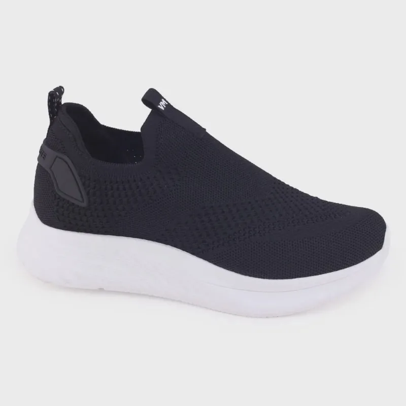 Tênis Feminino Via Marte Casual 23-19002 Knit SlipOn Meia