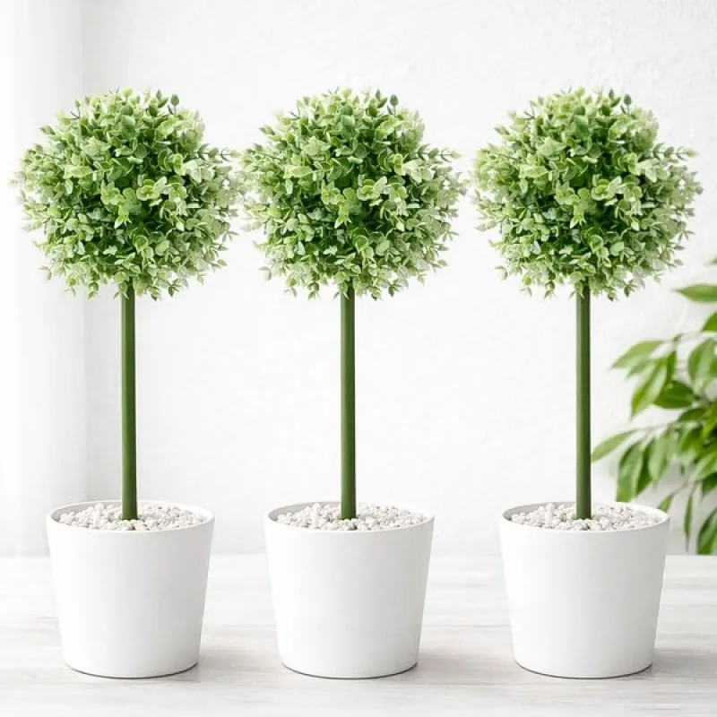 Buchinho Bucho Planta Artificial Decoração De 80cm Kit 3pçs - Genérico - Utilidades Domesticas