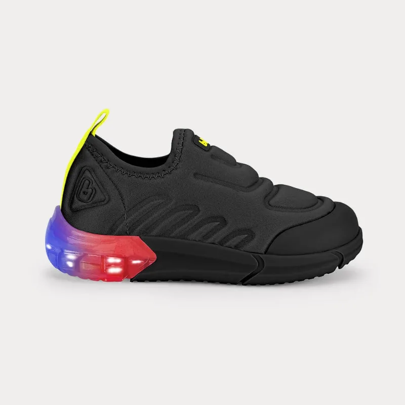 Tênis Infantil Bibi Space Preto com Amarelo 30 - Calçados Bibi