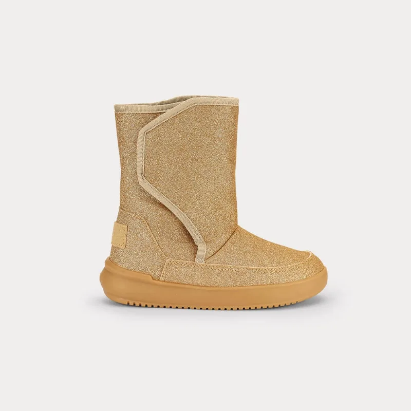 Bota Infantil Bibi Urban Basic Dourada com Glitter 36