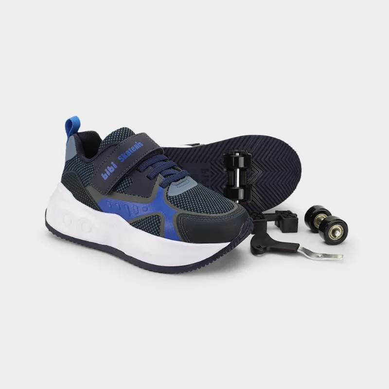 Tênis de Rodinhas Infantil Bibi Skatenis Azul 31