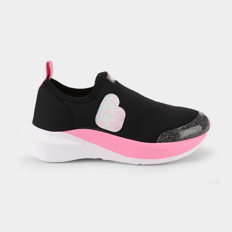 Tênis Infantil Bibi Volt 2.0 Preto com Rosa 37