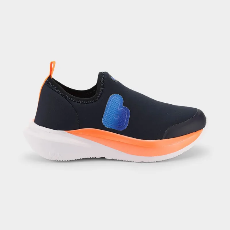 Tênis Infantil Bibi Volt 2.0 Azul Marinho com Laranja 32