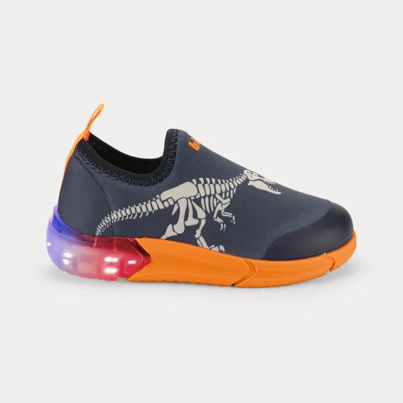 Tênis Infantil Bibi Space Azul de Dinossauro 1228173 23