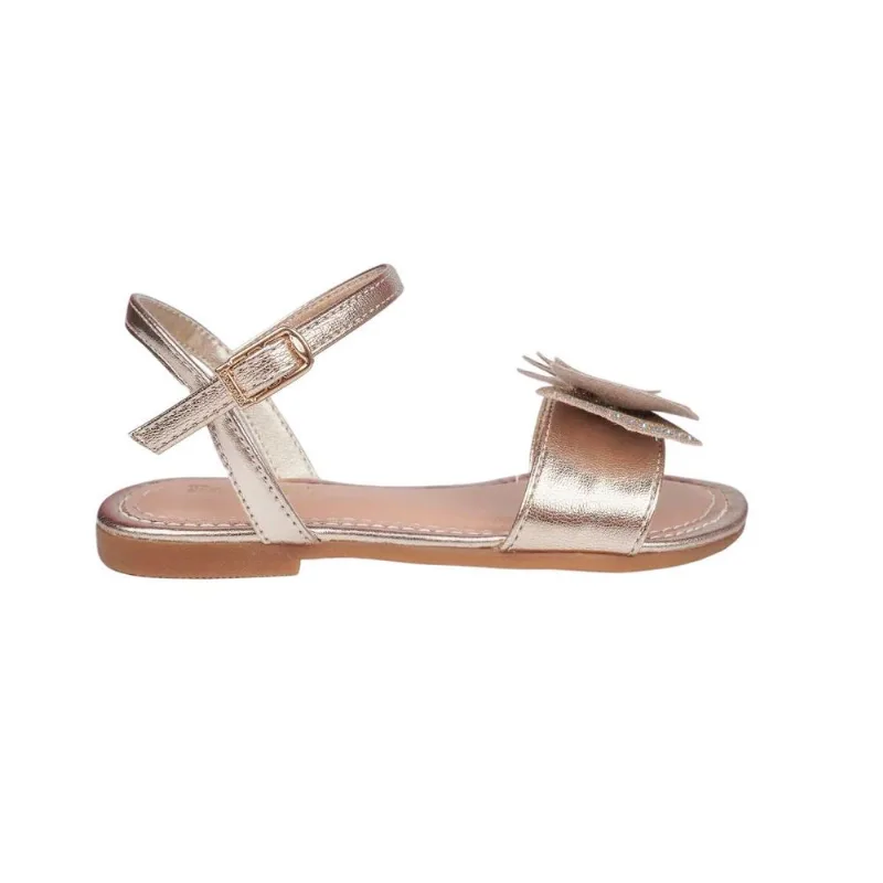 Sandalia Pampili Mili Conforto Casual Dourado 019