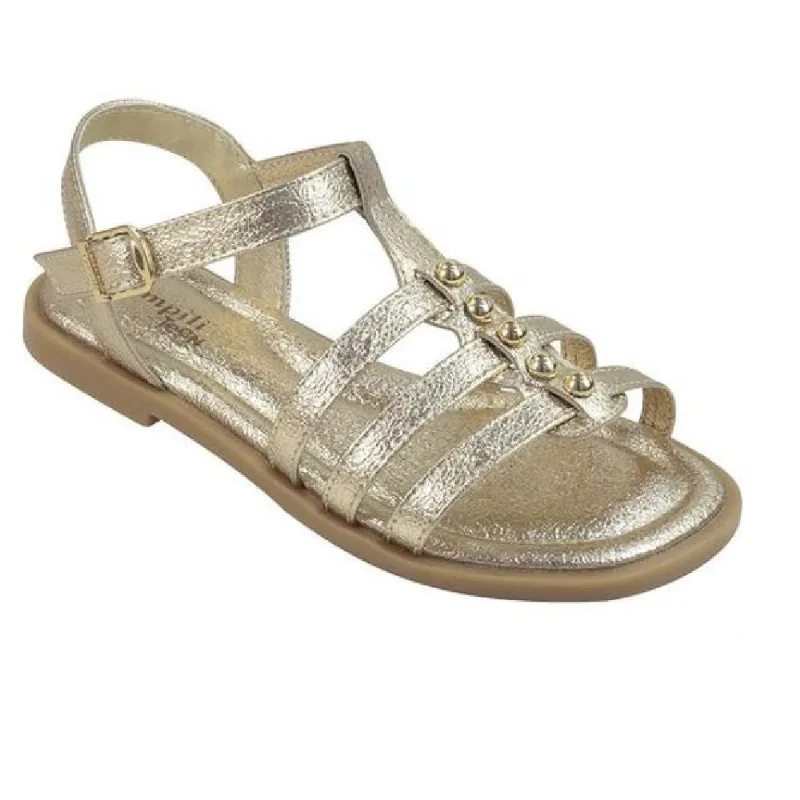 Sandalia Pampili Vick Conforto Casual Dourado 029