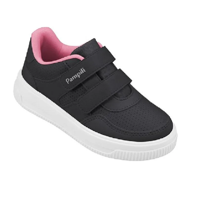 Tenis Pampili Up Casual Ref 738025000 Preto/rosa 037
