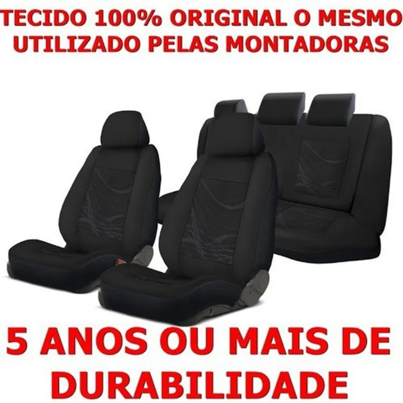 Conjunto De Capas Tecido Grosso Original Para Bancos Automotivos Carro fiat strada 2008