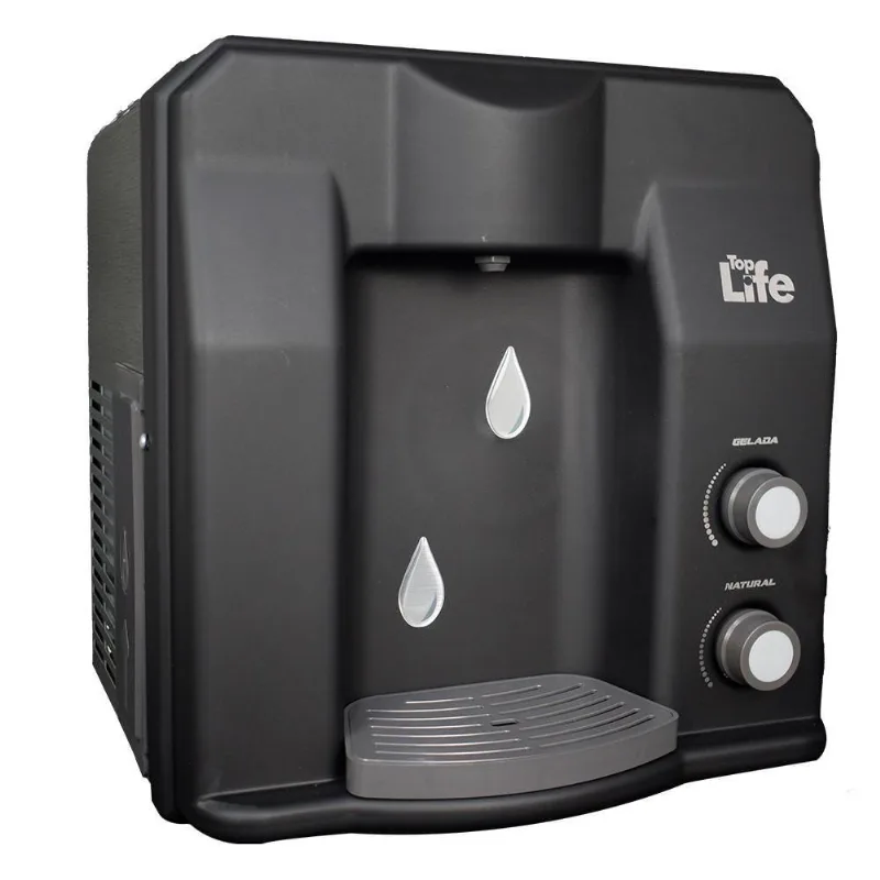 Purificador De Água Gelada Flex He Top Life Ph Alcalino Preto 110V