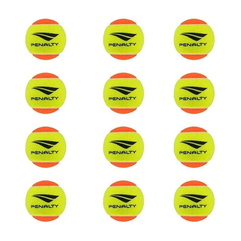 Kit 12 Bolas Beach Tennis Penalty XXII Stage 2 - Penalty - Esporte E Lazer