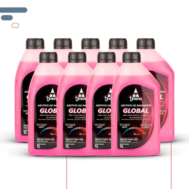 Aditivo Radiador Rosa Global Pronto Uso 09 unds