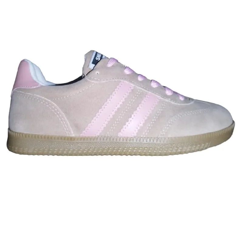 Tenis Sua Cia Ref 8355-15894 Bege/rosa 037