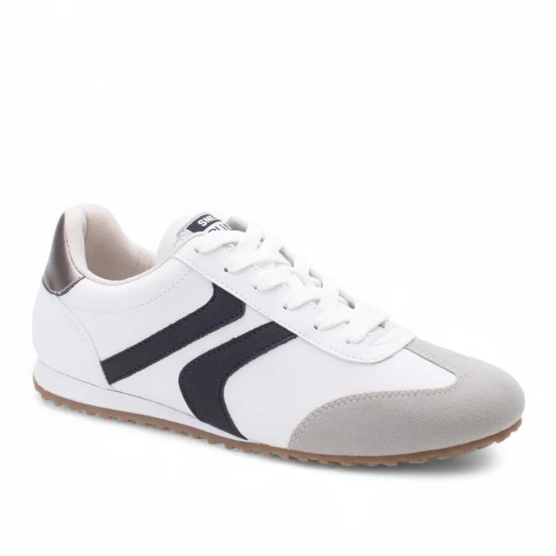 Tenis Sua Cia Ref 838.315.979 Branco/cinza/preto/prata Velho 038