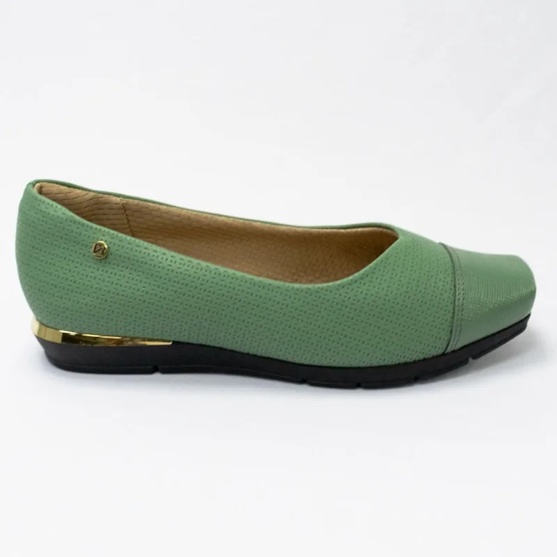 Sapatilha Piccadilly 147180 Linha Maxi Therapy com proteção para Joanete Verde
