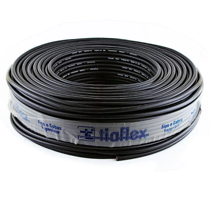 Cabo Coaxial Digital 75 Ohms Blindado Cristal - 15 Metros
