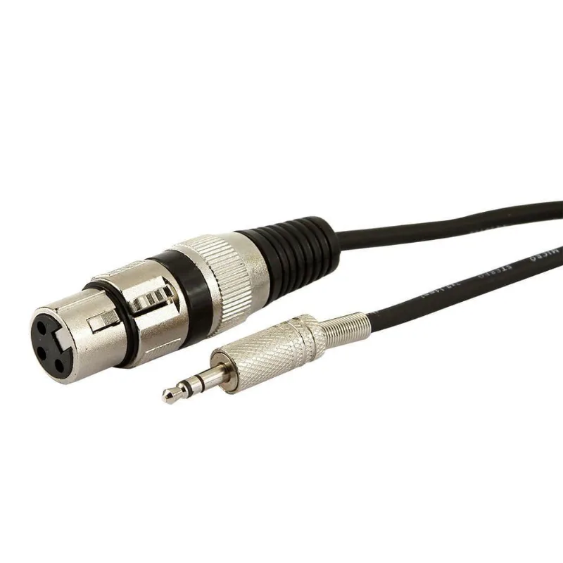 Cabo P2 Estereo Para Xlr Femea - 1 Metro