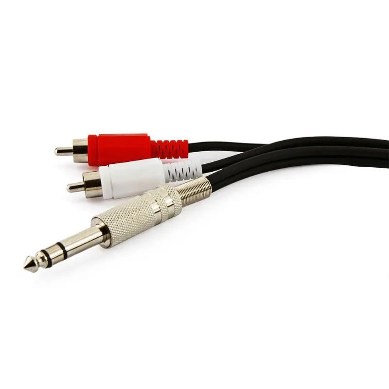 Cabo P10 Estereo Para 2 Rca - 4 Metros