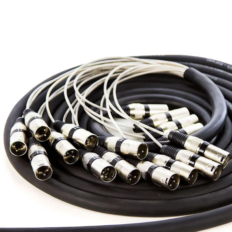 Multicabos Conectores Xlr 16 Vias Cirilo Cabos - 45 Mt