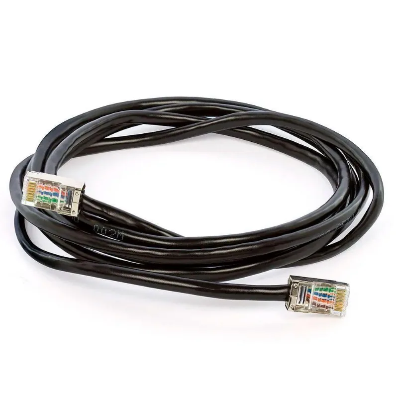 Cabo De Rede Blindado Cat5e Com Rj45 Preto - 40 Metros