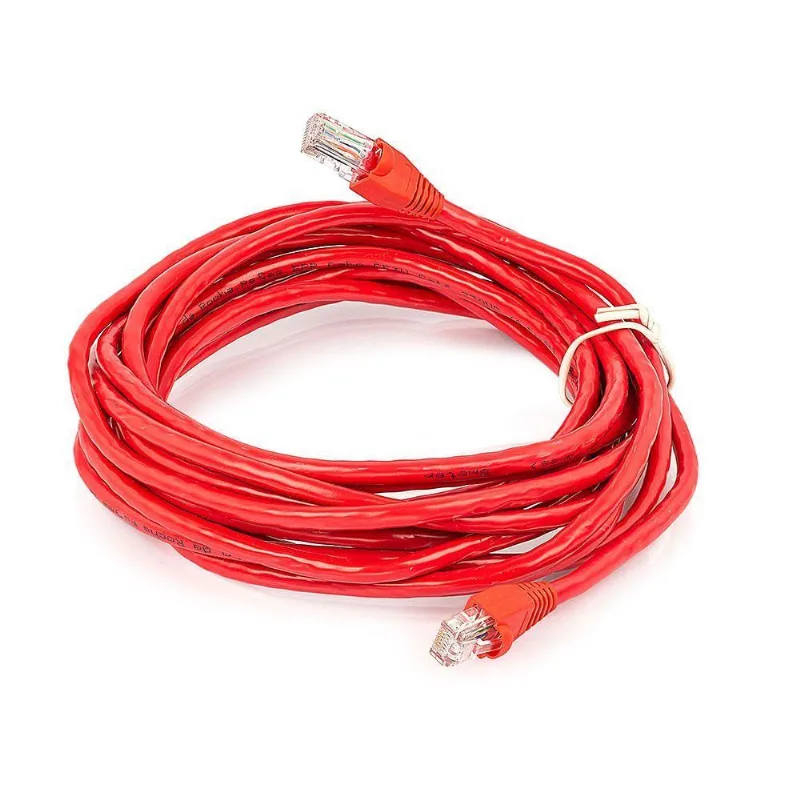 Patch Cord Cat5e Montado Vermelho - 40 Metros