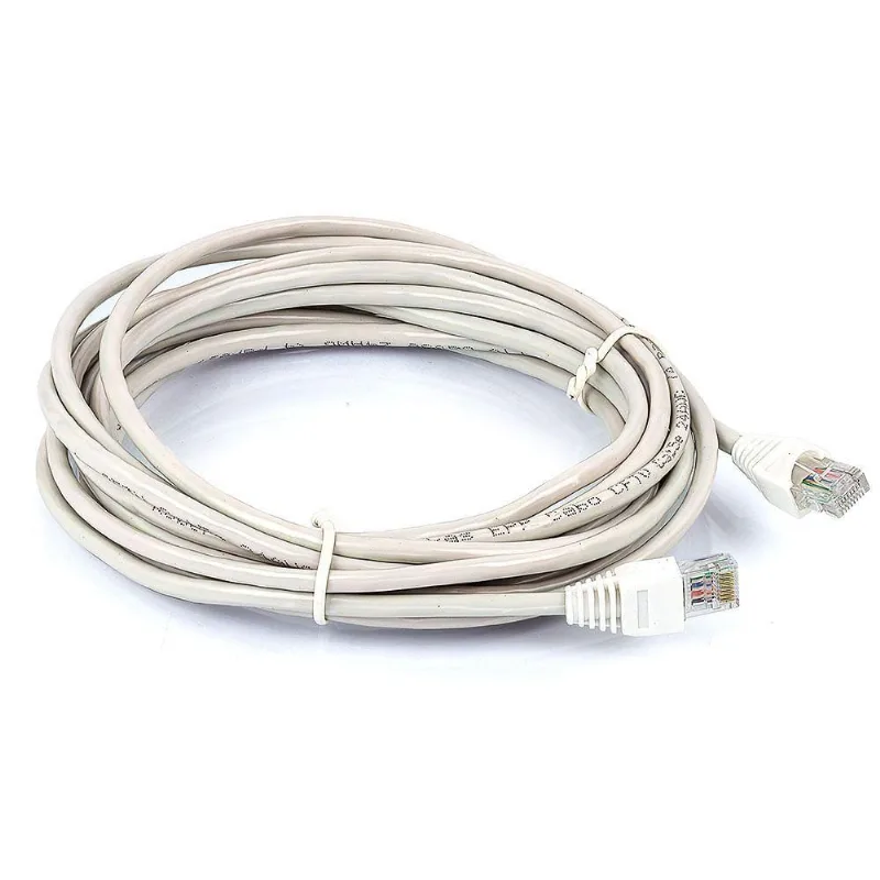 Patch Cord Cat5e Montado Branco - 100 Metros